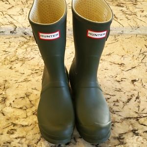 Hunter Original Short Rain Boots - Green Jasper
